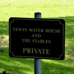 Tewin Water House and Stables Sign